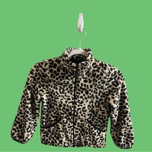 Girl’s Animal Print Fleece Jacket